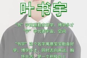 姓叶的2025年05月27日出生男孩大气的名字